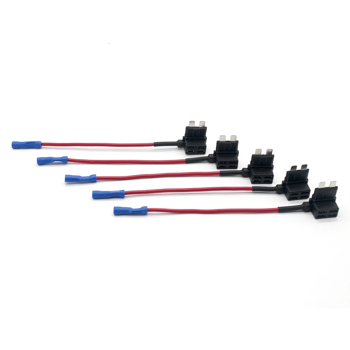 

5pcs 15A Low Profile Mini Fuse Holder Add-A-Circuit Car Plug With Wire Lead Black Fit 2011-2012 6 5 X5 Ct B50