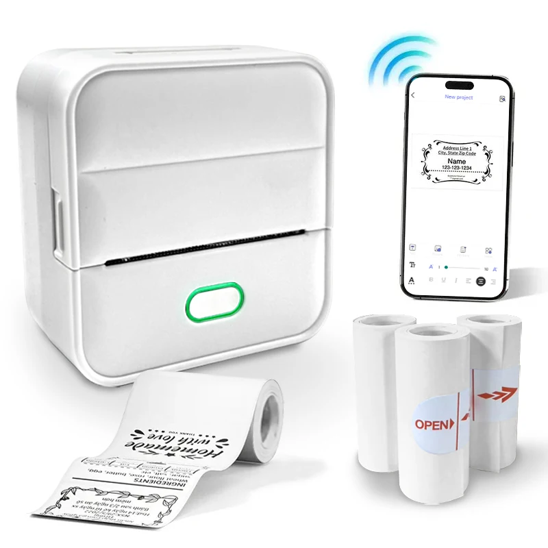 

W-11 Mini Pocket Bluetooth Label Printer, Thermal Printer for Wrong Question Notes