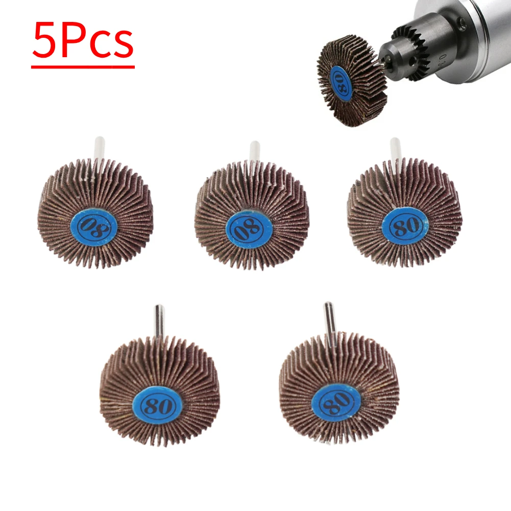 Flap Wheels For Rotary Tool Die Grinder Sanding Disc Set 3.17mm Shank Shutter Polishing Deburring Wheel For Dremel Rotary Tools