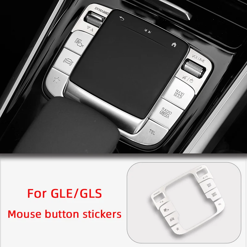 

For Mercedes Benz GLE GLS W167 C167 X167 2020 2021,Car One Click Start Stop Button Sticker Chassis Lifting Adjustment Trim Cover