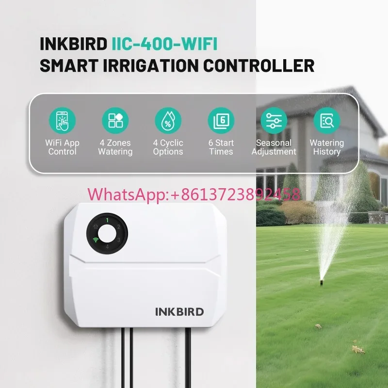 INKBIRD 4/6/8 Zones Wifi Smart Irrigation Controller Automatic Manual Watering APP Controll Wireless Sprinkler Contro