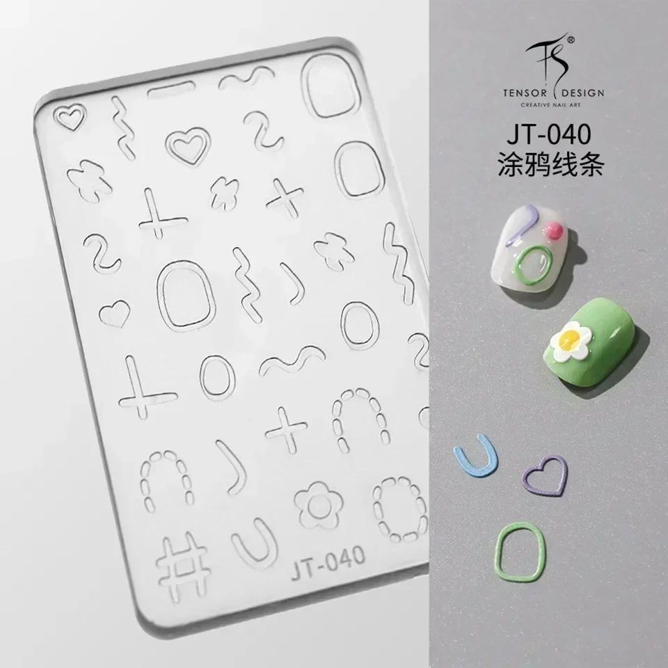 Sommer Eis Popsicle Kirsche Erdbeere 3D Reliefs Silikon Nail art Zubehör Schöne UV Gel Maniküre Form DIY Carving Form