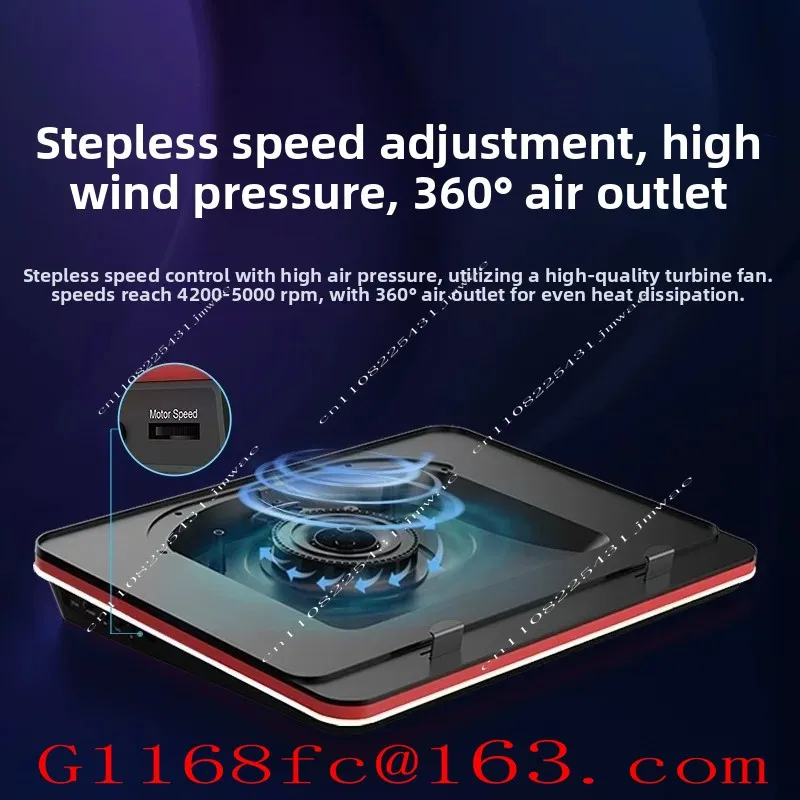 GT500 Laptop Compressed Air Cooler, Basic Handheld Gaming Laptop Cooling Bracket, Supports 18 Inch Turbo Compressed Air Cooler