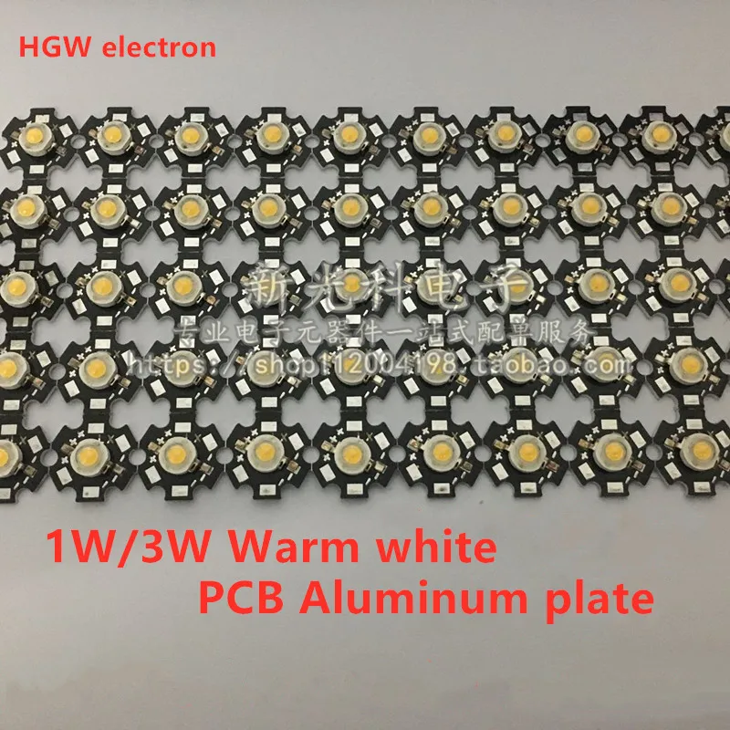 5pcs 3W white LED Heat Sink Aluminum Base Plate PCB Board Substrate 20mm LM Parts / Flashlight / Bulb Spotlight for DIY lights
