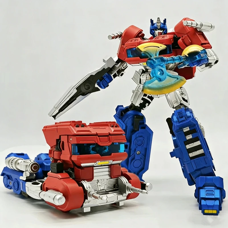 18cm SS112 Origin Optimus Prime Transforming Car Robot Action Figure Articulated Deformable Vehicle Toy Model Ornament Boys Gift
