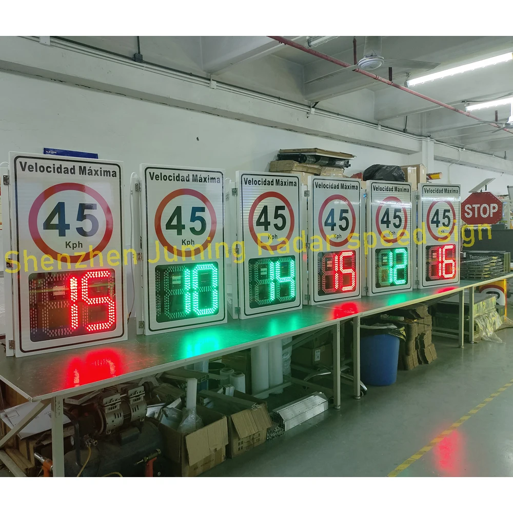 Factory Direct LED Speed Display Panel Solar Powered Radar Speed Limit Sign Electronic Traffic Sign Board
