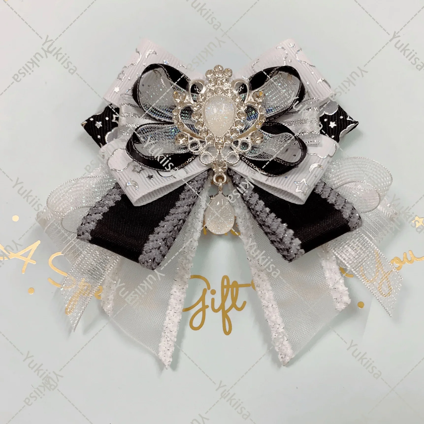 Originele Lolita Cosplay Anime Dance Bowtie Dames High-End Luxe Broche Set Shirt Jurk Kraag Accessoires Handgemaakte Kraag