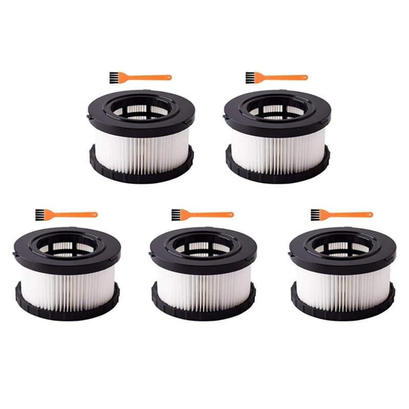 5X Hepa Filter Replacement For Dewalt Dc5151h Dc515 Dcv517 Wet Dry Vacuum Cleaner Replacement Accessories