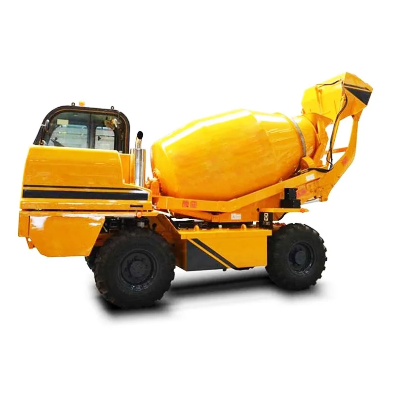 Moving Self Loading Concrete Mixing Cump Diesel Mobile Self-Loading Concrete Mixer with Pump High Quality and CE