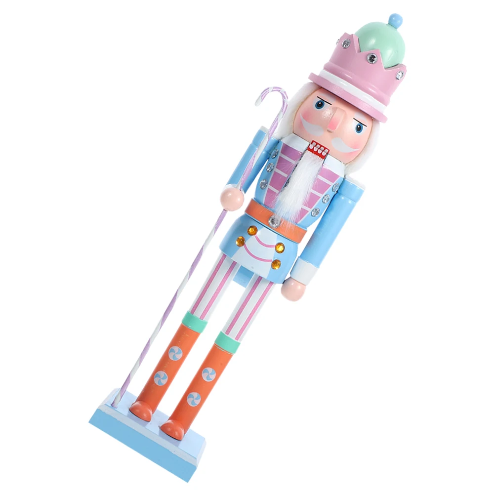 

50CM Macaron Color Nutcracker Christmas Decoration Wooden Puppet Soldier nament Home Decor H crafted Unique Holiday