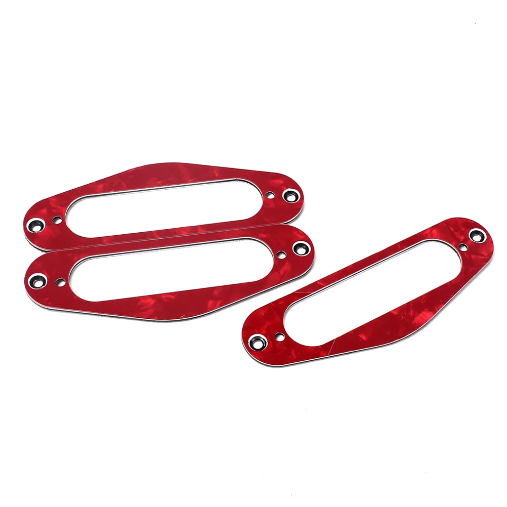 

3pcs Single Coil Pickup Ring For Tl Style Electric Guitar Red Pickup Frame Mounting Ring Accessory Fit Guitarist Luthier Tool