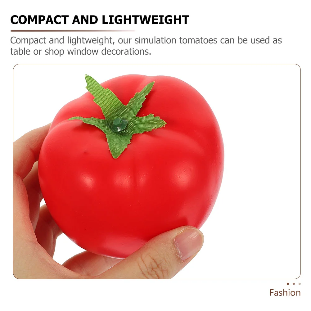 6 Pcs Imitation Tomato Vegetables Model Artificial Fruits Props Shop Decoration Decorations Fake Pops Foam