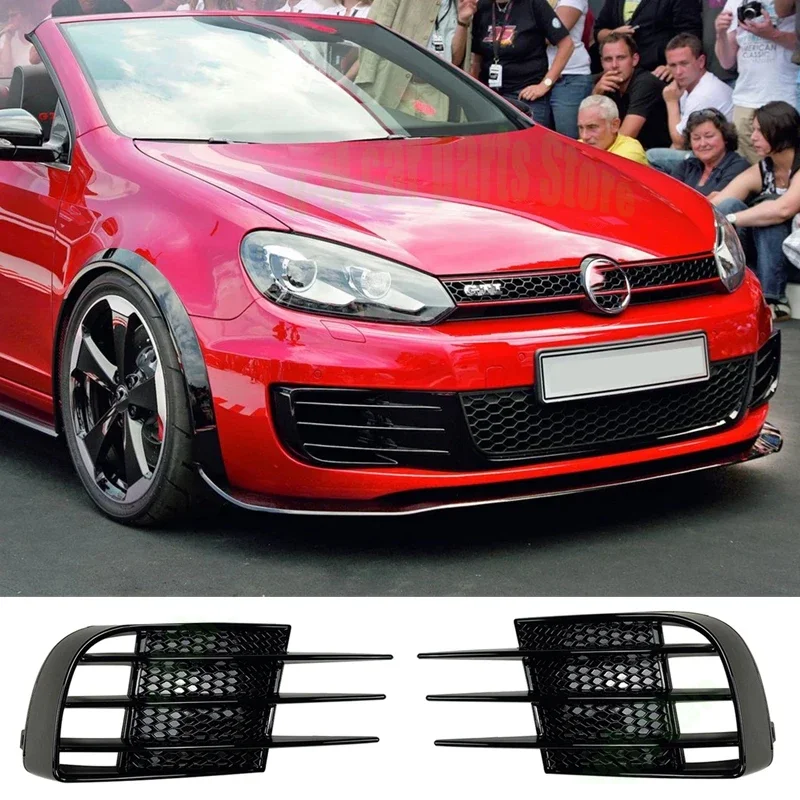 

Автомобильная крышка передних противотуманных фар для Volkswagen VW Golf 6 MK6 GTI R R20 2008-2013, решетка, спойлер, противотуманная фара, брови, глаз, ветровой нож, отделка