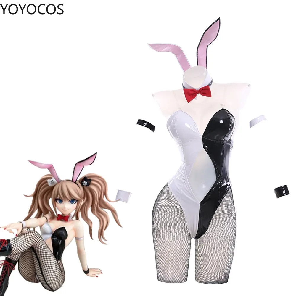 

YOYOCOS Enoshima Junko Cosplay Costumes Game Danganronpa Cosplay White Black Bunny Girls Gift Halloween Costumes Full Clothes