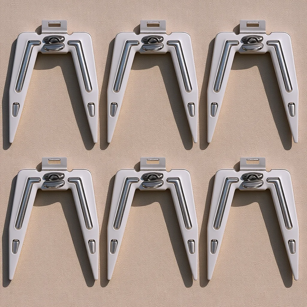 

Rotating BBQ Fork Set 6pc Stainless Steel Meat Forks for Grilling Chicken Turkey Oven Fryer Kitchen Accessories