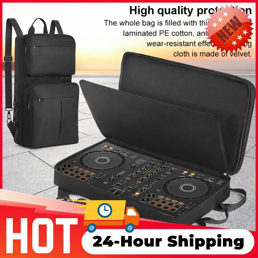 For Pioneer DDJ-400/DDJ-FLX4 for Roland DJ-202 Portable Turntables Protective Case Dust Carry Storage Bags with Sholder Strap  ﻿