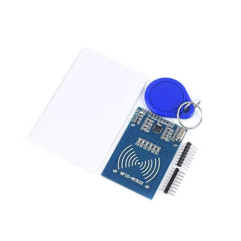 

MFRC-522 RFID radio frequency access control IC card induction development module S50 Fudan white card keychain