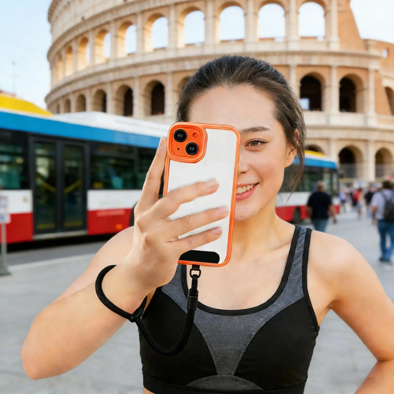 

Ремешок на запястье с самоблокирующимся креплением для смартфона, ремешок для телефона для активного отдыха, путешествий, прогулок, кемпинга, походов, пикников