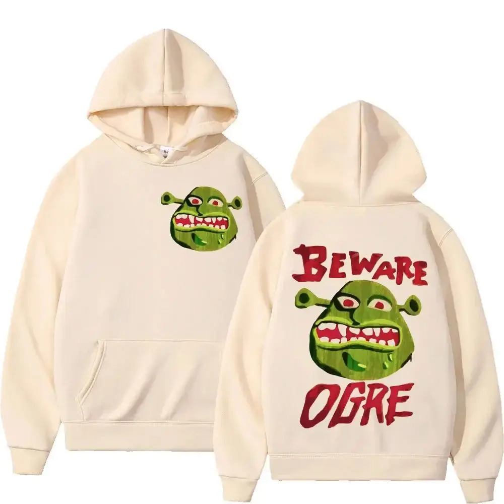 Animated Film Shrek Graphic Hoodie Men\'s Women\'s Gothic Fashion Hooded Sweatshirts Vintage Casual Oversized Pullovers Streetwear