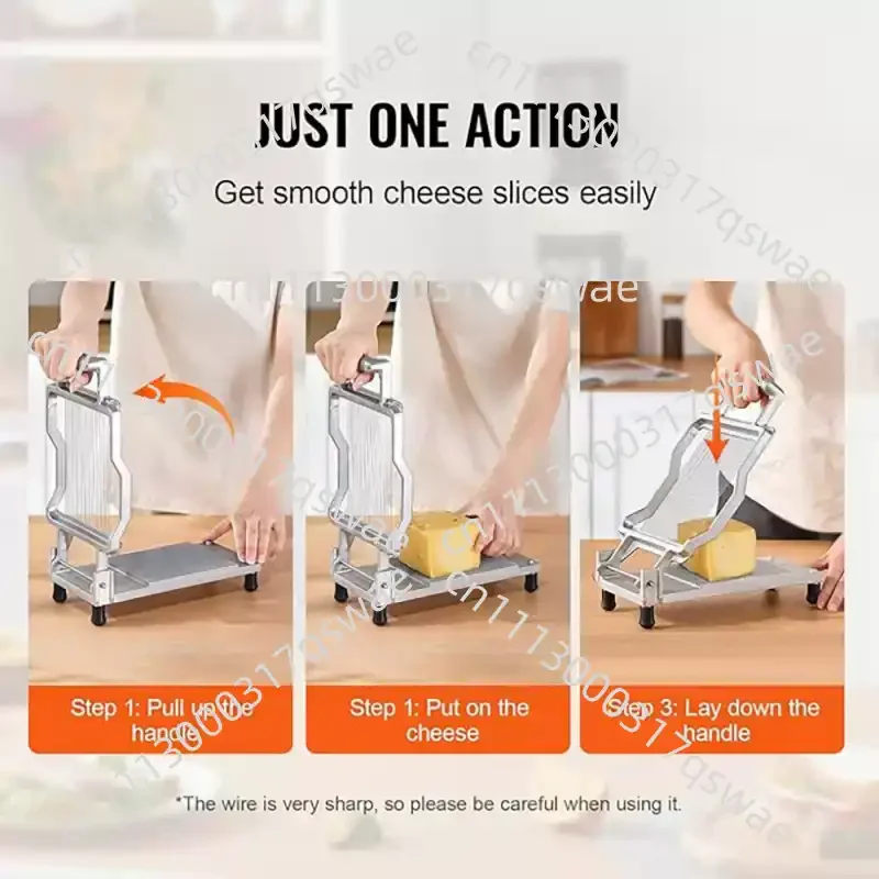 Manual Stainless Cheese Slicer Handheld Vegetable Cutter for Potato Cucumber Lemon Safe Grip Fast Cutting Kitchen Tool