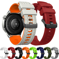 Sports 22mm Soft Silicone strap For Huawei WATCH GT 3/25 Pro 46mm GT Runner Bands WATCH 4 3 Pro 48mm New Bracelet Wristband Belt