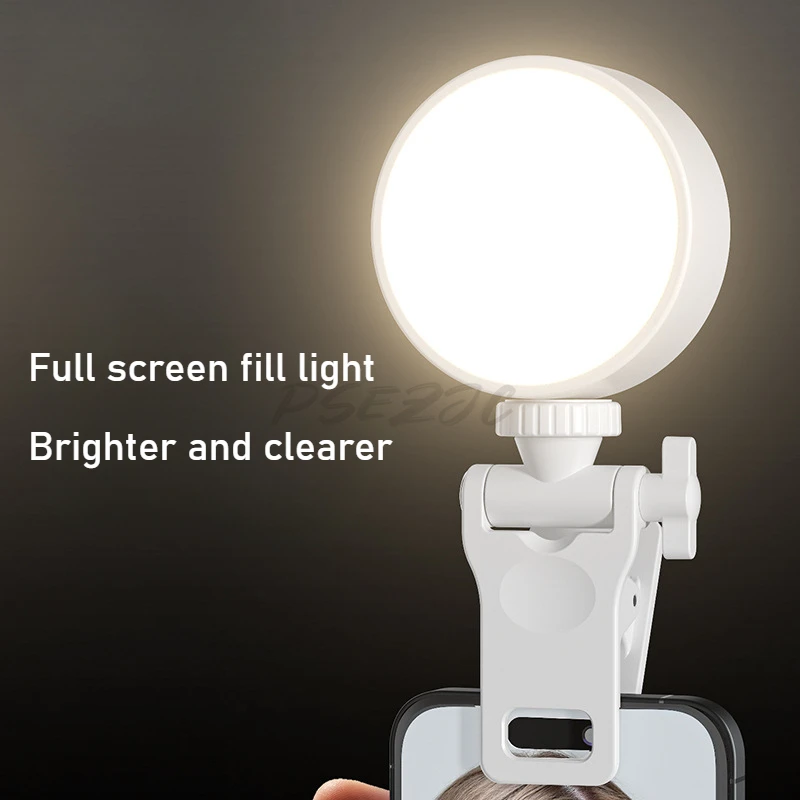 

Fill Circular Mini Selfie Light Mobile Video Conference Live Broadcast Magnetic Pocket Light Professional Dual Color Temperature