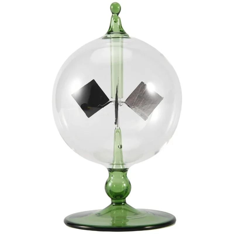 

Green Solar Power Radiometer Crookes Solar Energy Spinning Vanes Windmill Gift Home Desk Decoration Physics teaching equipment