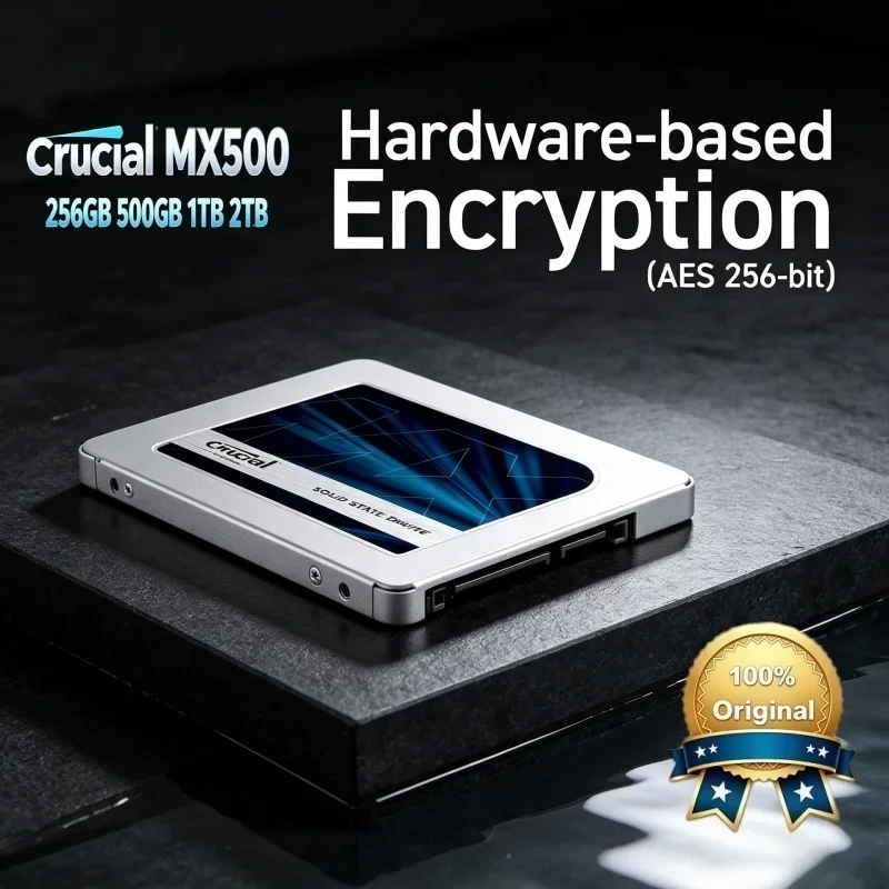 Laptop Hard Disk Crucial SSD MX500 SATA 2.5-inch SSD 3D NAND 240G 500GB 1TB 2TB High speed Internal Solid State Drive