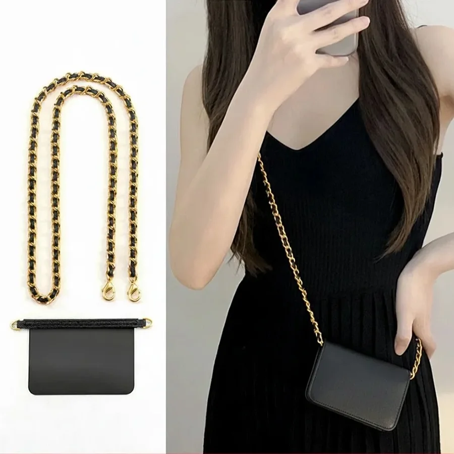 Designer Card Holder Renovation Leather Chain Cross Shoulder Strap Short Wallet Inner Bag Accessories New