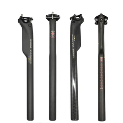 Carbon MTB Bicycle Seat Post, Seatpost, 20mm, 27.2, 30.8, 31.6 Seat for Bicycle, Length 350, 400mm, New