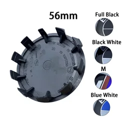 4pcs 56mm Wheel Center Hub Cap Badge wheel Sticker decoration For BMW M M3 M5 M6 X3 E46 E90 E39 F10 F20 F30 G20 E60 E36 accessor