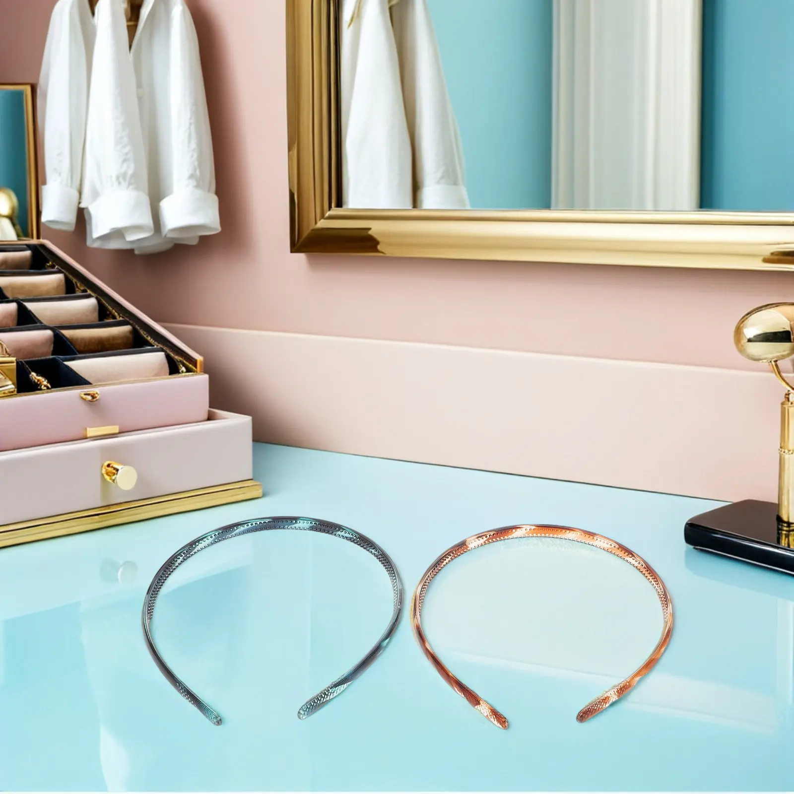 

Набор из 9 повязок для лица для женщин - Пластиковые повязки для умывания с зубчиками, противоскользящие, для ухода за кожей, модные, для девочек