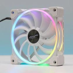 Alpenfohn AGRB High Speed cooling fan Computer fan hyperpc 12CM PWM 5V DRGB Aperture fan white/black