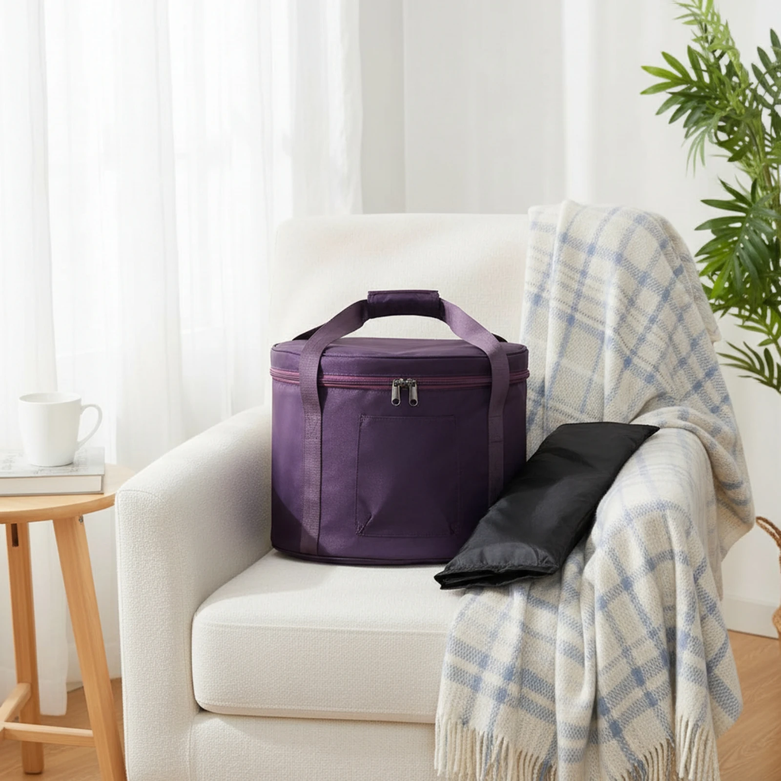 Crystal Bowl Carrying Bag Padded Singing Bowl Bag Carrying Case with Shoulder Strap Secure Carrier Zippered for Practitioners