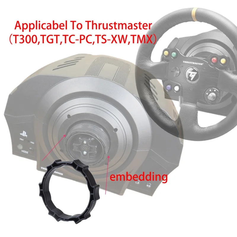 الإفراج السريع محول حلقة بلاستيكية ل Thrustmaster سيم سباق عجلة القيادة T300RS/GT T500 TGT TS-PC TSXW TMX أجزاء ألعاب السيارة