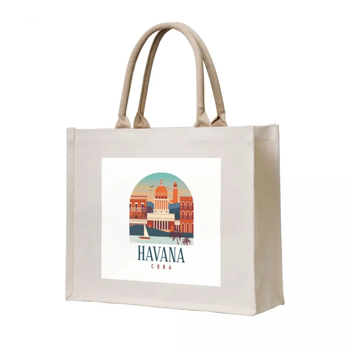 

Havana, Cuba Tote Bag Women's shopping bag foldable reusable bag custom tote