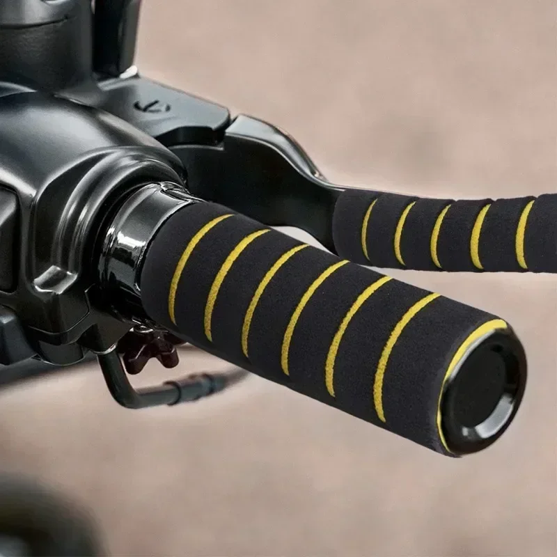 Gants antidérapants en mousse éponge pour poignée de vélo vtt, 4 pièces, durables et confortables, poignées de guidon de vélo, accessoires de cyclisme