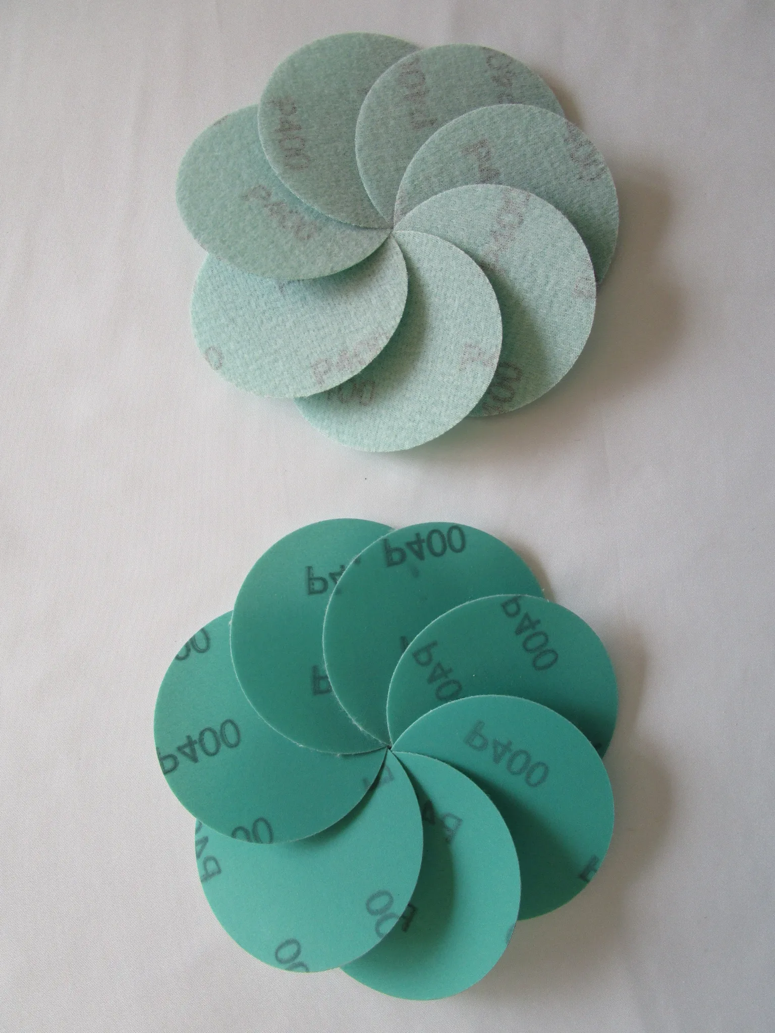 5 inch Green Snadpaper 240/600/1500 Grit total 300pcs