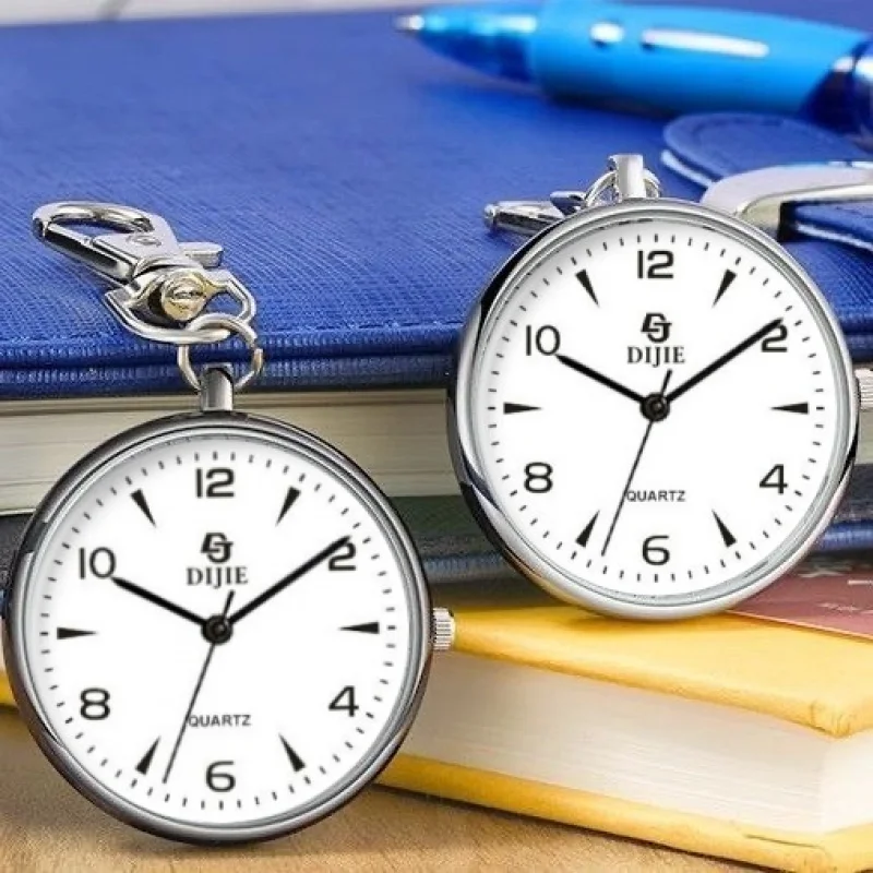 فحص حصري للأطفال المفاتيح ساعة الجيب ممرضة ساعة واضحة المتخصصة طالب ساعة الجيب عدد كبير جديد كوارتز وا