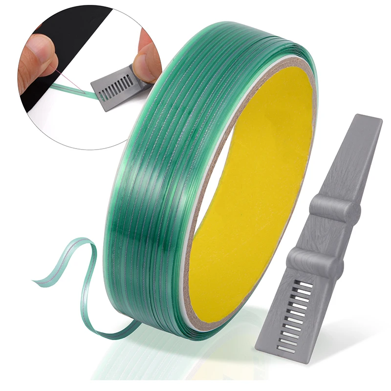 Cinta de corte para vinilo, cinta de acabado para coches, motocicletas, barcos, herramientas de corte de película, cinta sin cuchilla para detalles de bordes 5m/10m