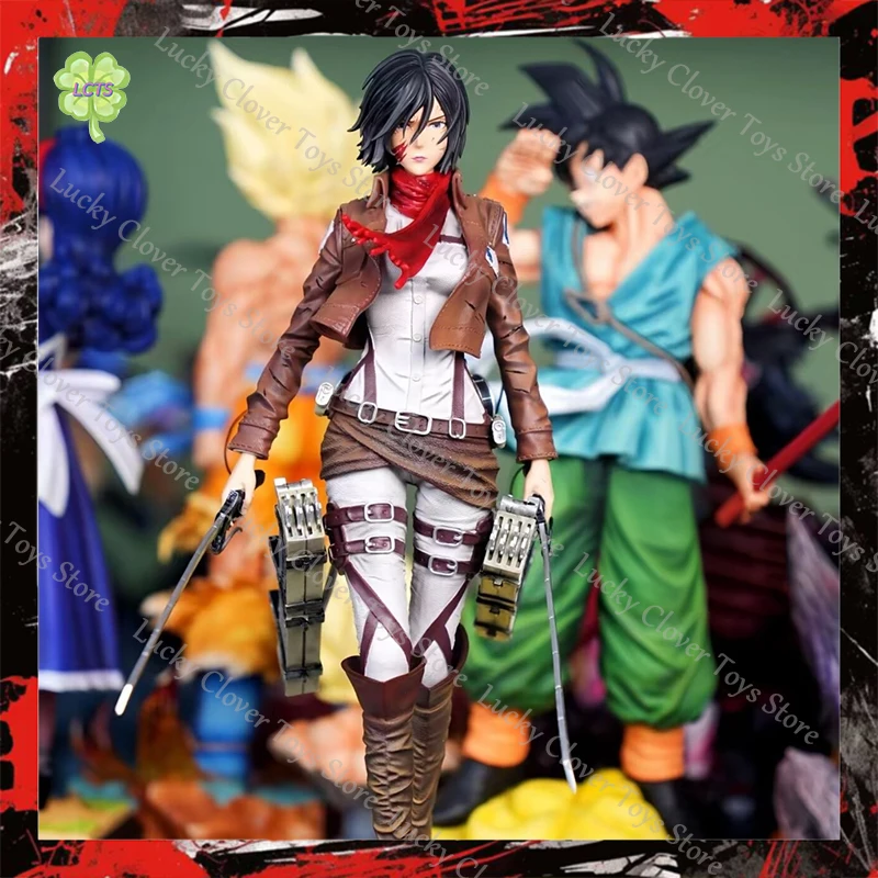 lk-スタジオ-30-センチメートル進撃の巨人アニメフィギュアミカサ・アッカーマンフィギュア-pvc-スタチューコレクションモデルルーム装飾おもちゃ