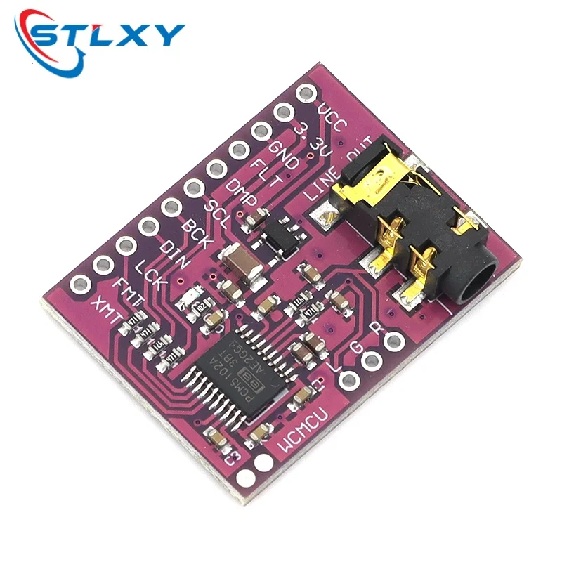 Stlxy 1Pcs GY-PCM5102 I2S IIS microcontroller Raspberry Pi high-quality lossless digital audio DAC decoding board