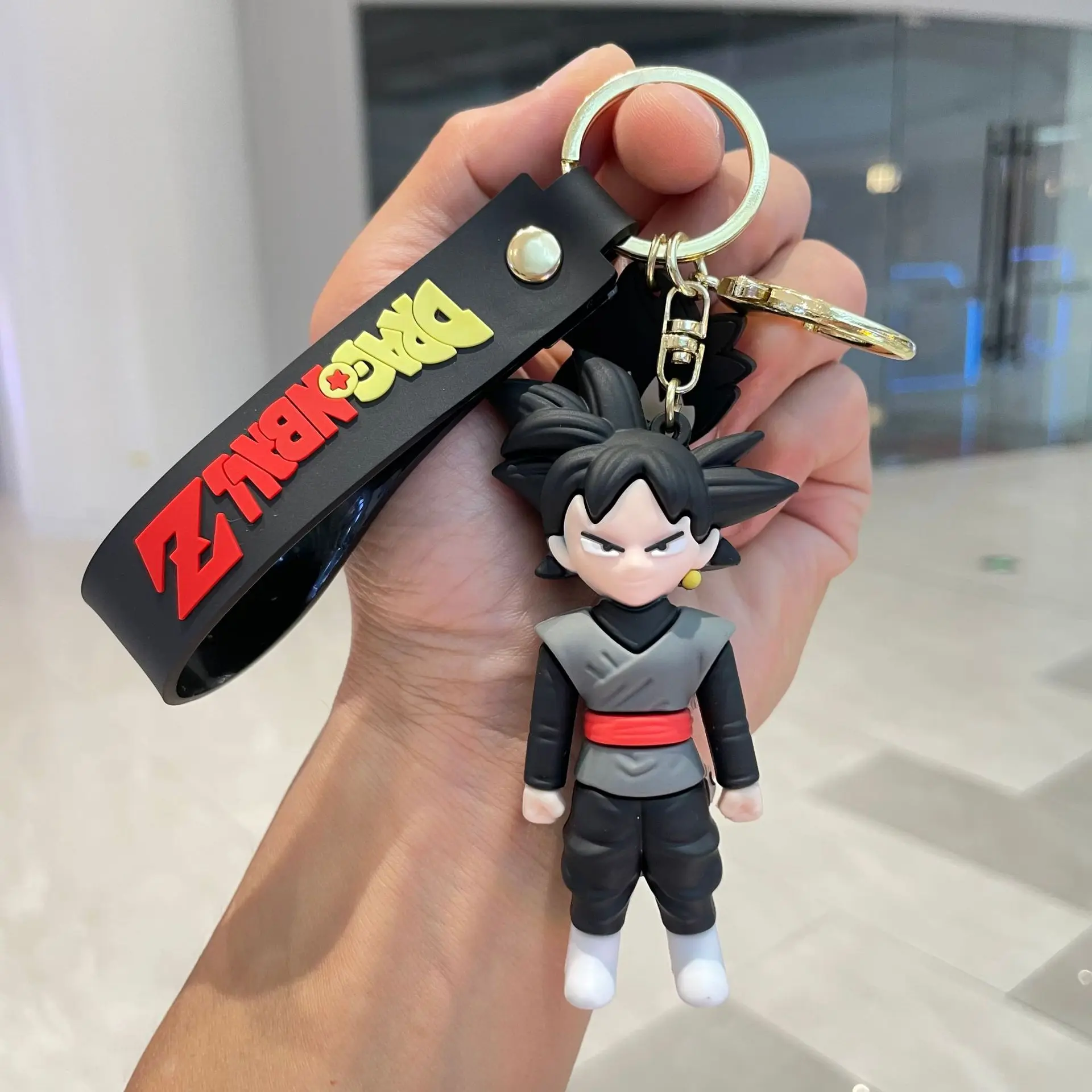 Anime Dragon Ball Keychain Cartoon Son Goku Trunks Action Figures Toys Car Keyring Bag Pendant Ornament Comic Accessories Gift