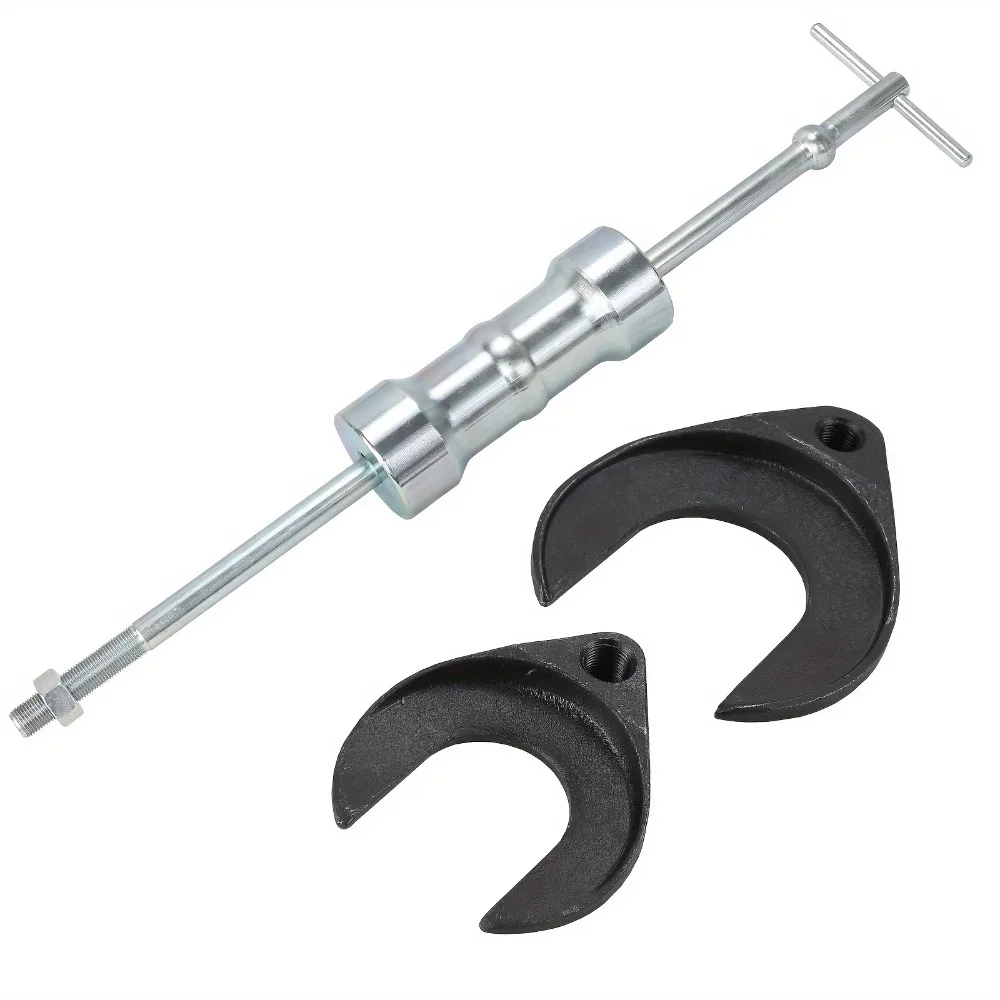 

Inner CV Axle Puller Set - Front Wheel Drive Bearing & Joint Removal Tools - Includes 5/8"-18 Slide Hammer, 63mm & 48mm Forks