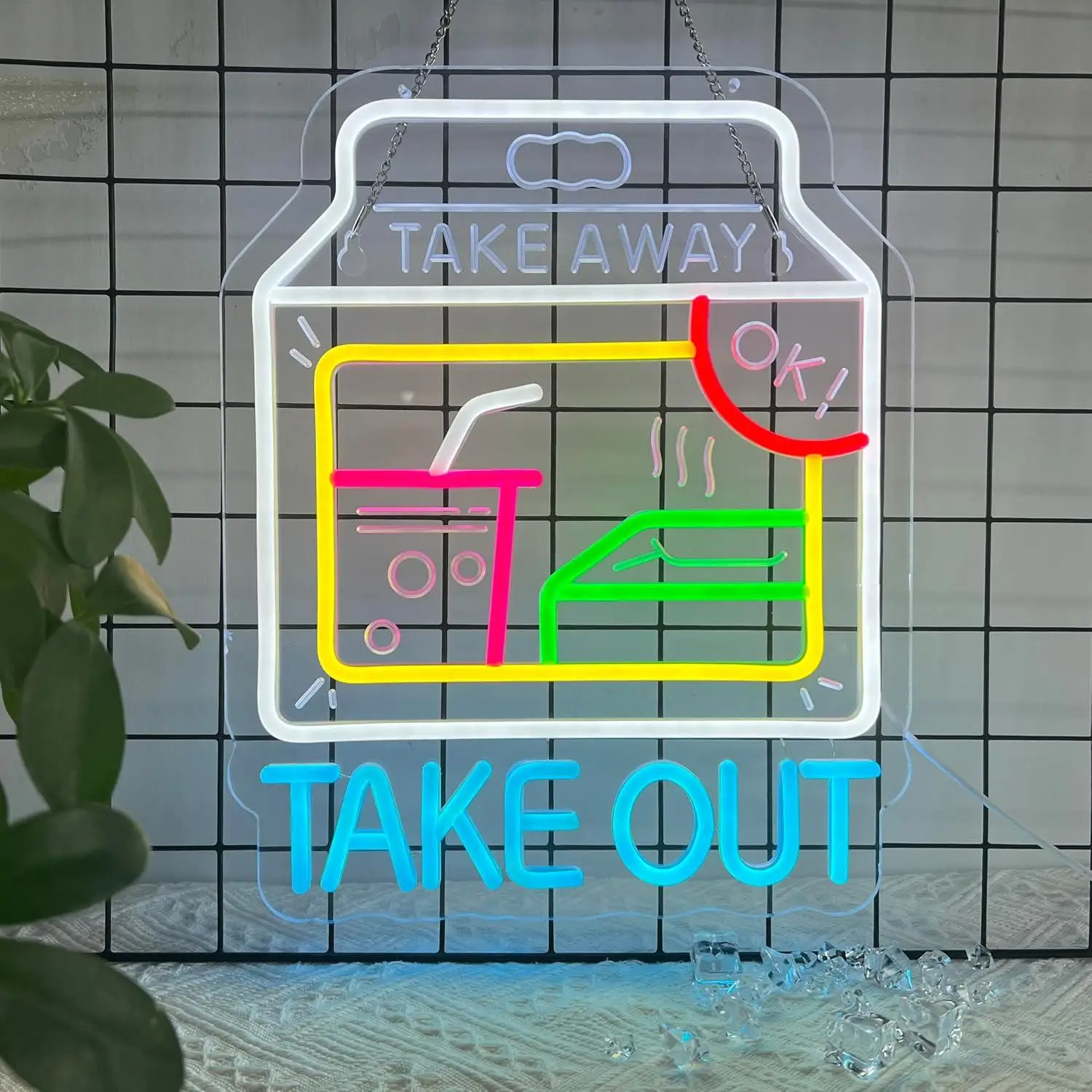 Letreiro Neon LED USB para Comércio - alternate angle