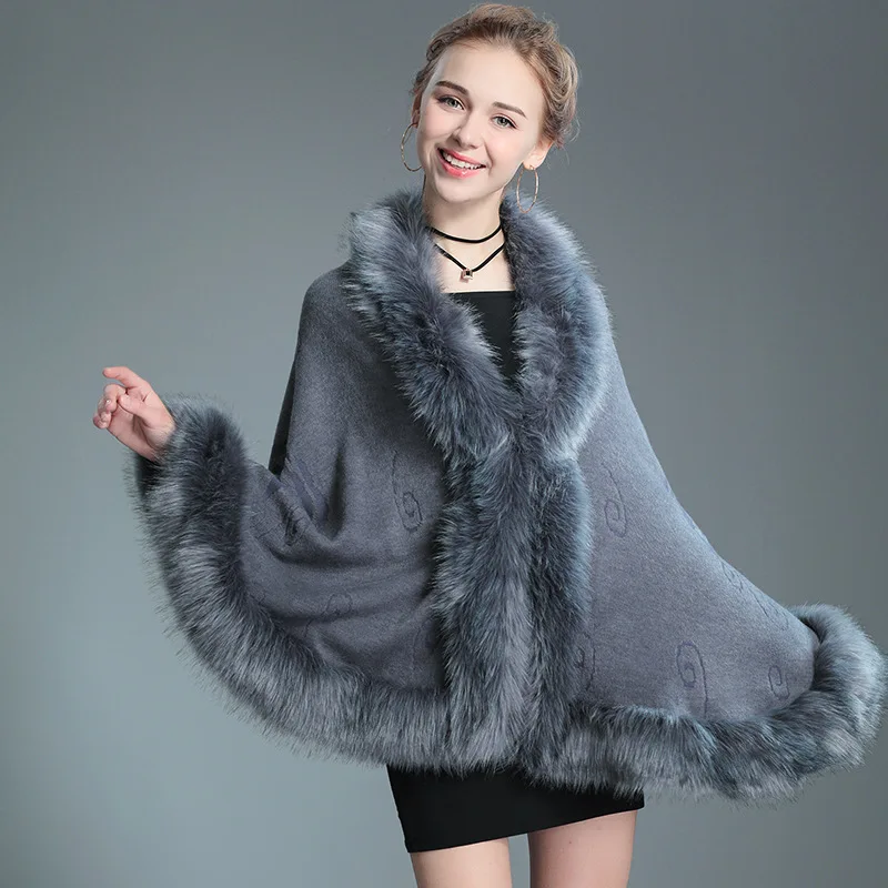 Women Autumn Elegant Faux Fur Plush Shawl Scarf Bride Wedding Party Dress Wrap Scarf Luxury Cape Cloak Bridal Shawl Wraps