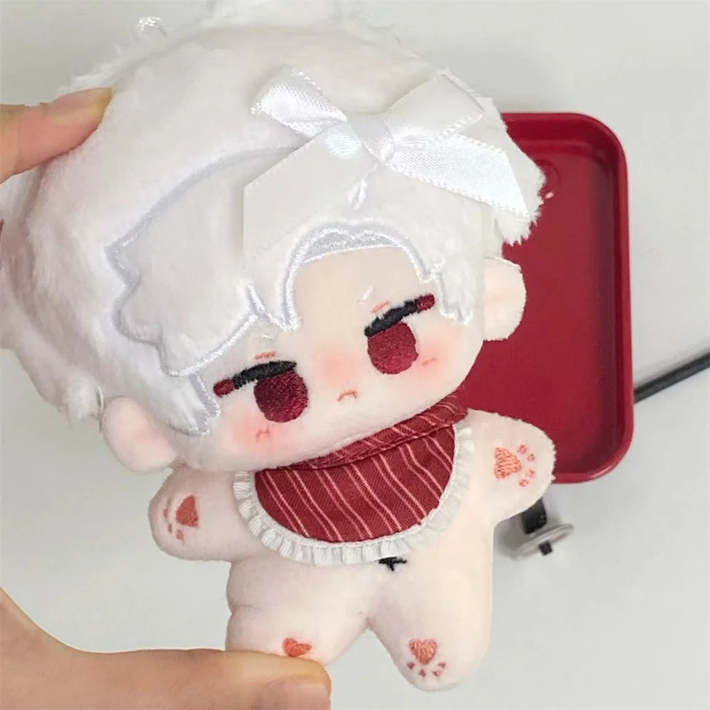 Plushie Love and Deepspace Xavier Zayne Rafayel Sylus Caleb 10cm Doll Toy Plush Body Stuffed Bib Game Cosplay Kids Gift Cute