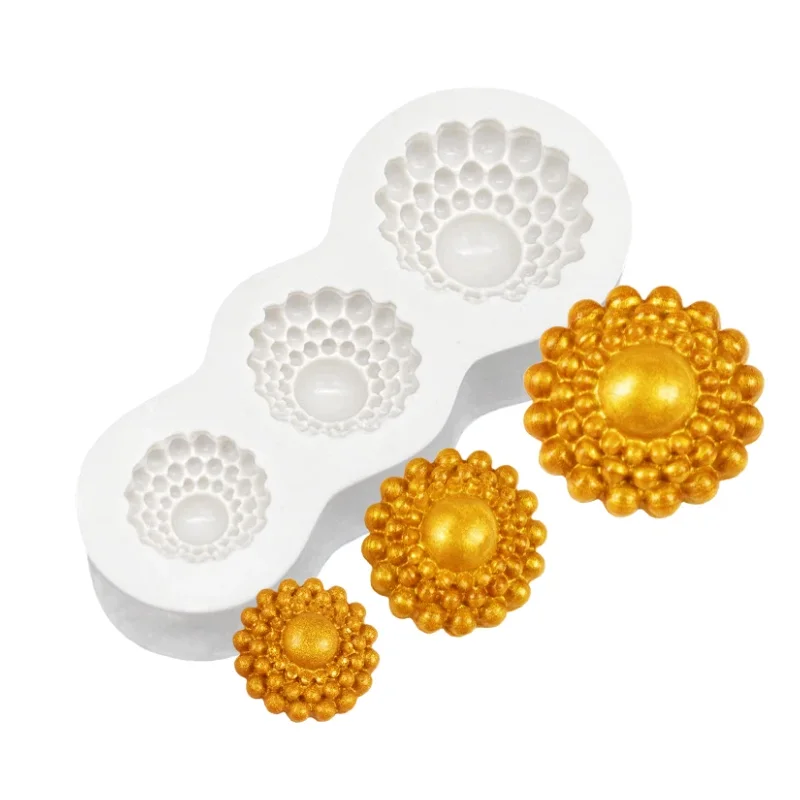 Molde de silicona para joyería de diamantes 3D, herramientas de decoración de tortas con fondant, joyería de piedras preciosas DIY, molde de resina, arcilla, molde para pastel de Chocolate