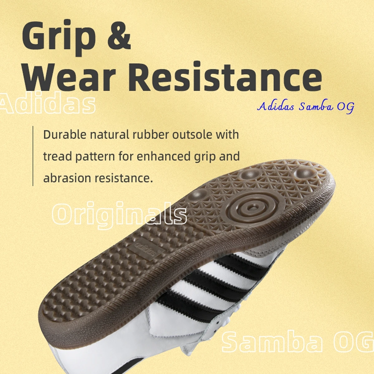 حذاء كاجوال Adidas Originals Samba Og للجنسين حذاء رياضي منخفض الرقبة B75806