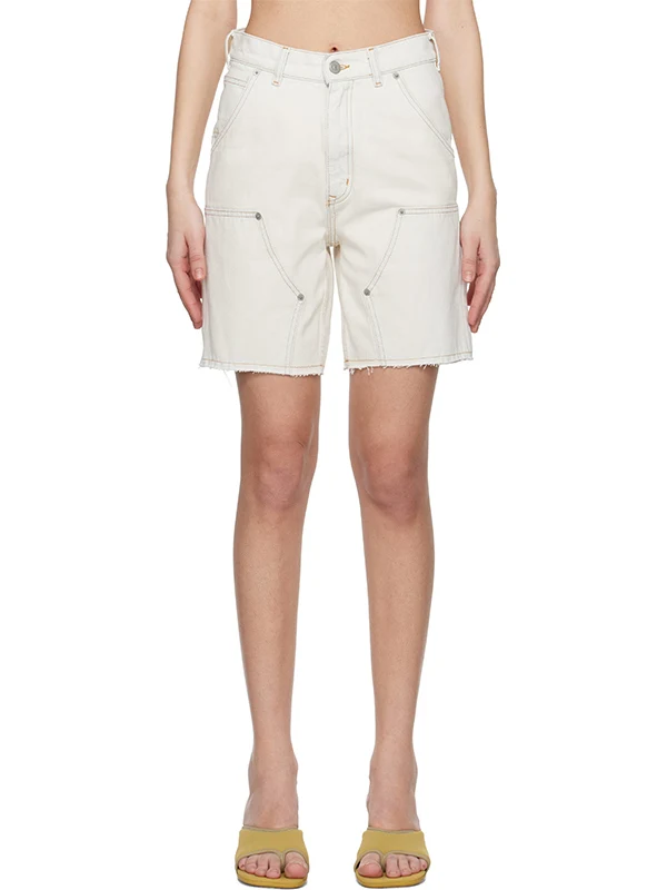 

High Waist Distressed Denim Shorts Five-Point Casual Workwear Pockets Pioneer Spring Summer Fashion Women's Jeans Shorts